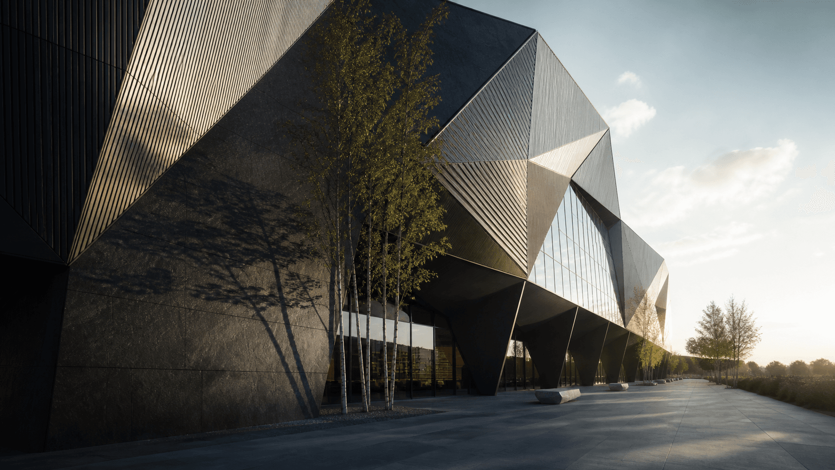 Original facade at the fictional CATALYST campus