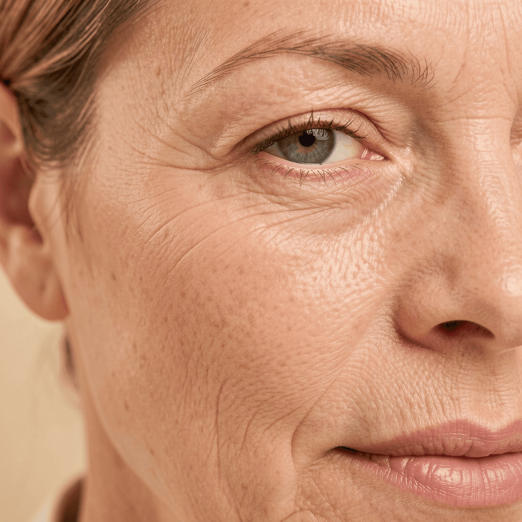 Aging illustrative skin detail
